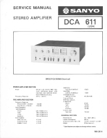 Sanyo DCA-611 - Service Manual 